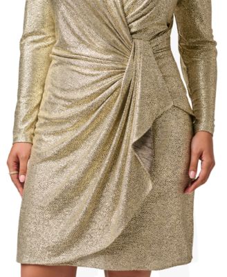 Gold Plus Size Cocktail & Party Dresses