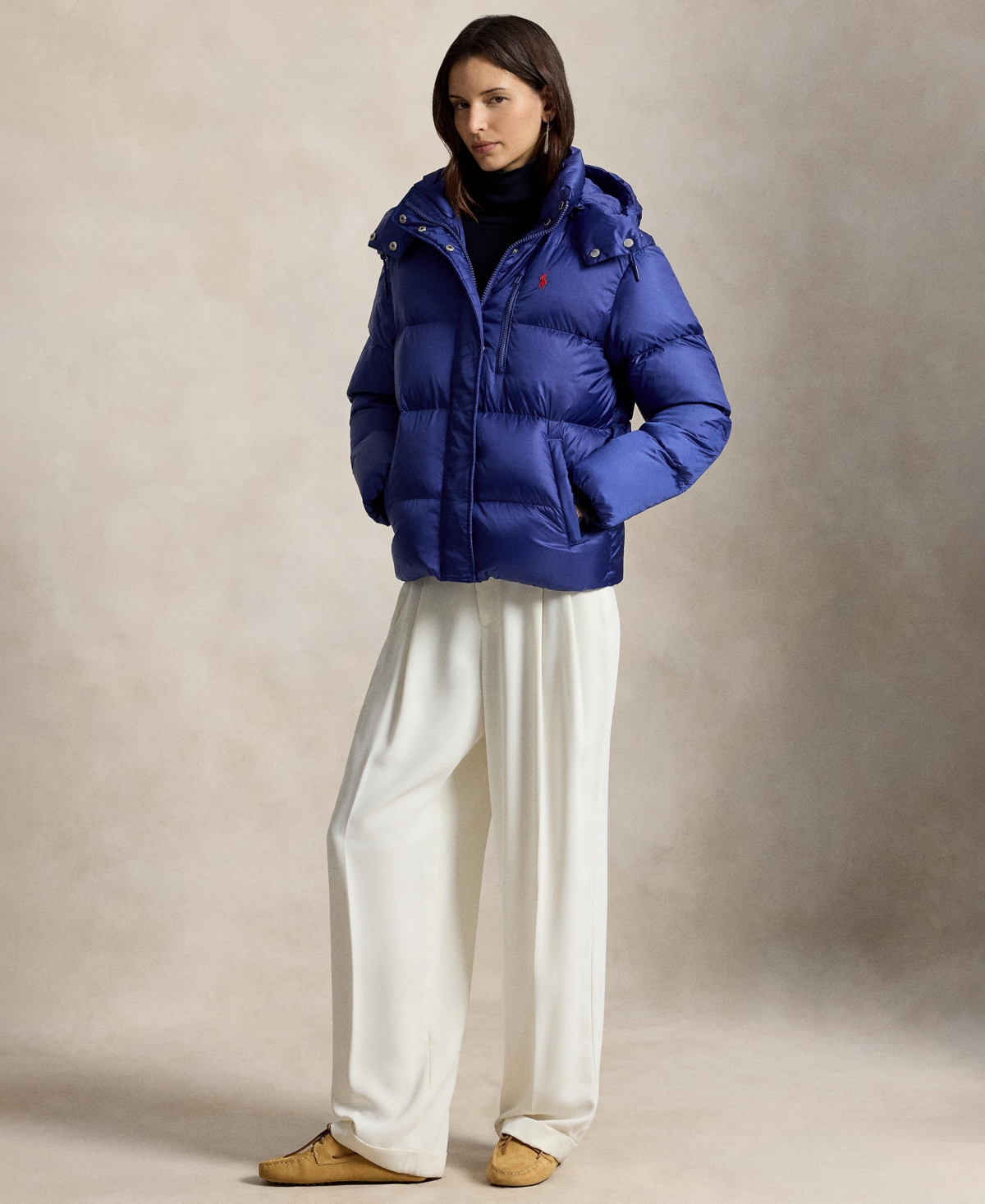 Polo Ralph Lauren Women's Water-Resistant Long Sleeve Quilt Jacket