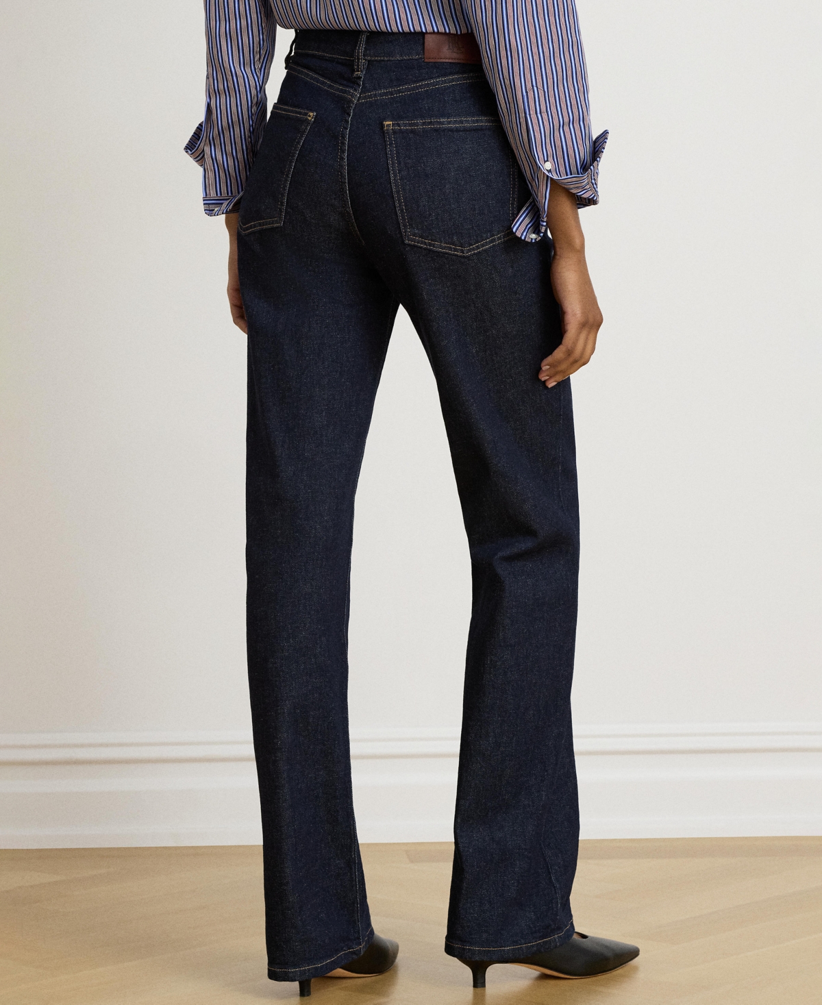 Lauren Ralph Women's High-Rise Straight-Leg Jeans