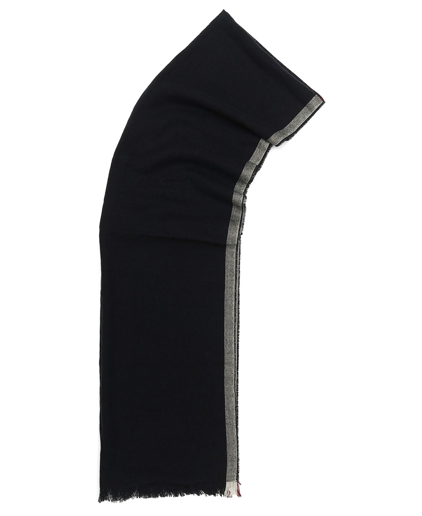 Мужской шарф Tommy Hilfiger Contrast Edge Yarn Dye Striped, цвет: Тёмно-синий — фото 2