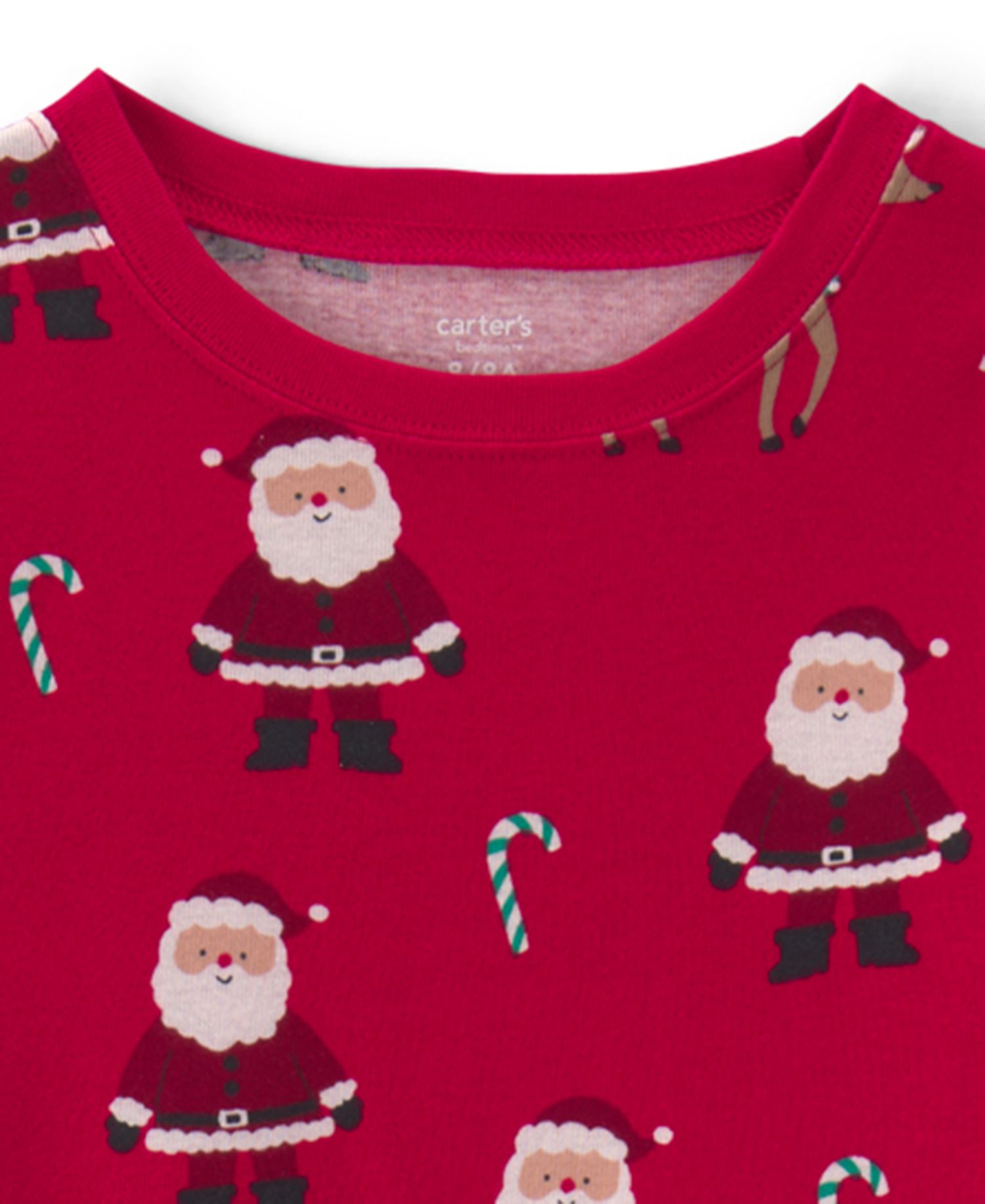 Boys' and Girls' Christmas Snug-Fit Long-Sleeve Top and Pants, 2-Piece Set