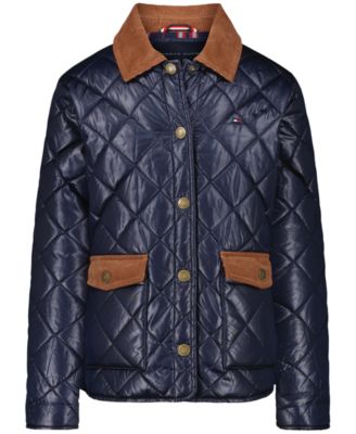 Girls' 7-16 Diamond Barn Corduroy Point Collar Jacket 