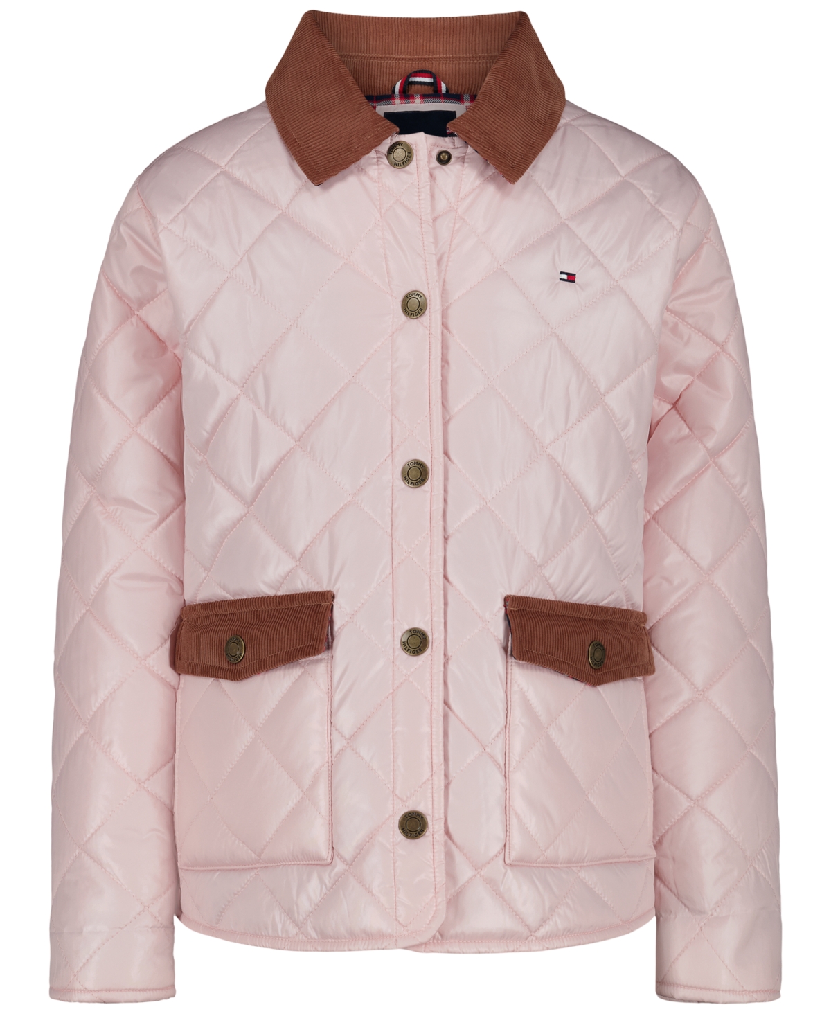 Tommy Hilfiger Girls' 7-16 Diamond-Quilted Barn Jacket