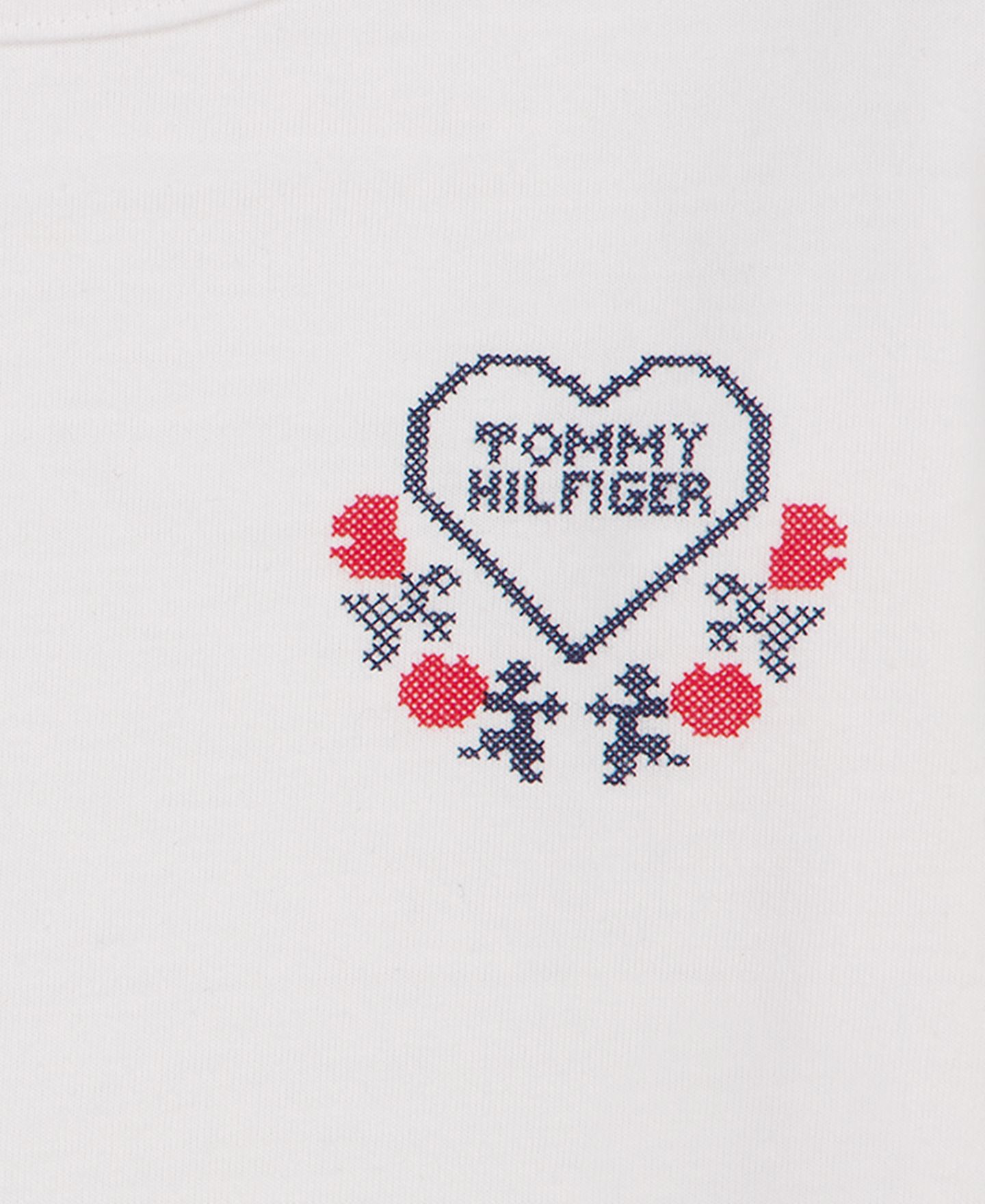 Детский комплект Tommy Hilfiger: стёганый жилет, футболка и брюки клёш, 2T-6X, цвет: Тёмно-синий / Красный — фото 10