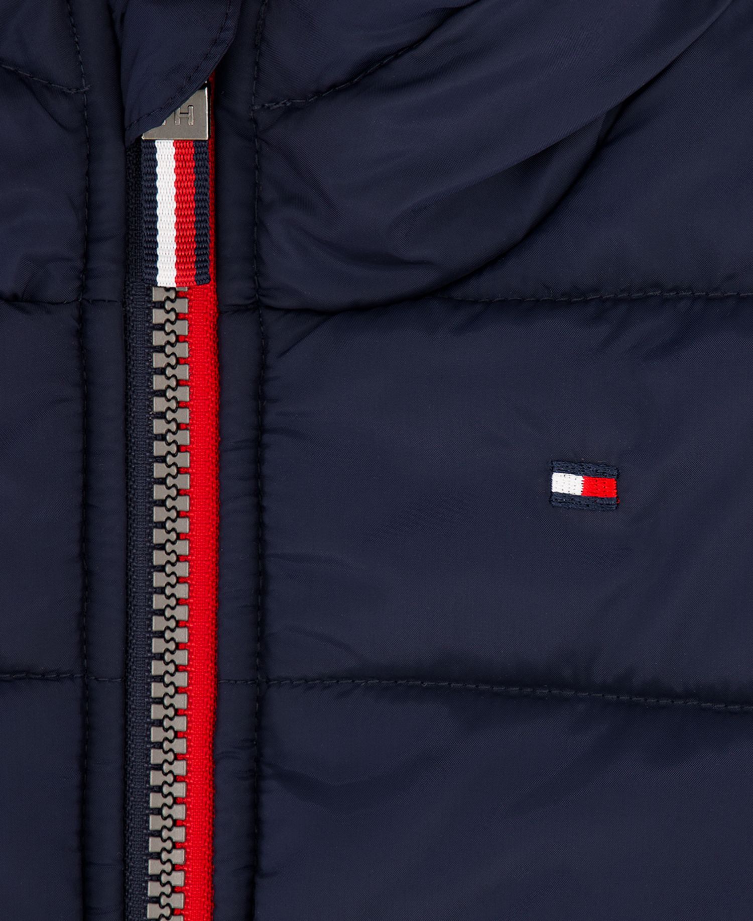 Baby Boys' Hooded Fleece-Lined Sleeve Logo Puffer Jacket