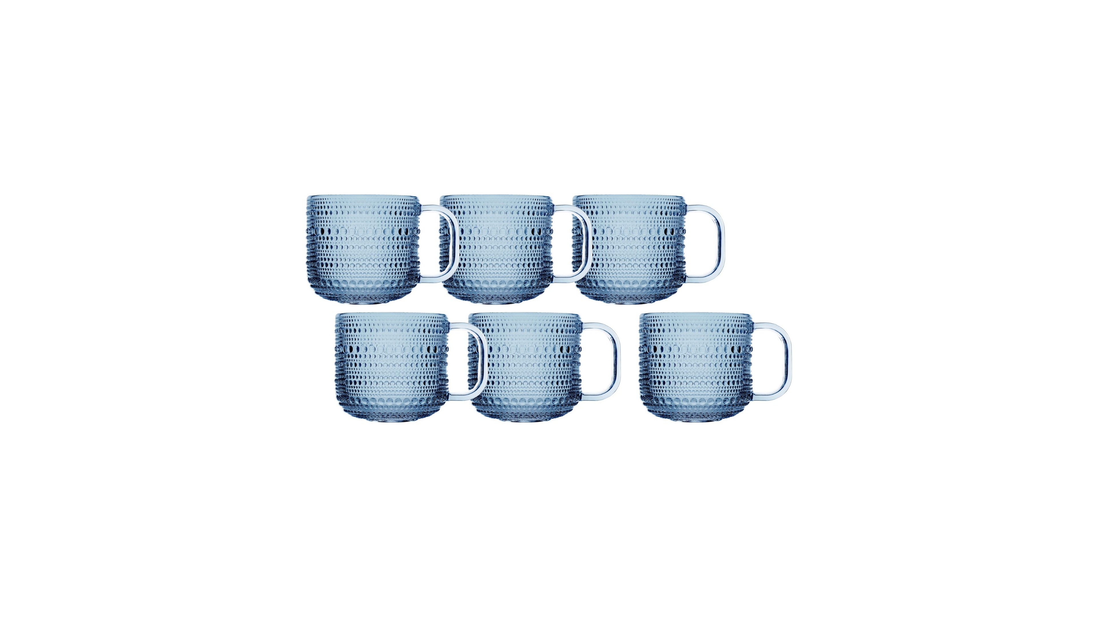 Fortessa Jupiter Glass Coffee Cups, Set of 6