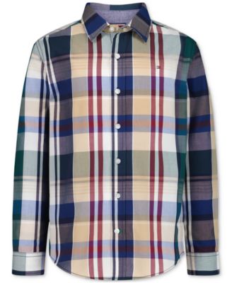 Boys' 8-20 Plaid Long-Sleeve Shirt