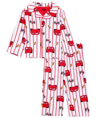 Toddler Boys' 2T-4T Lightning McQueen Long-Sleeve Striped Pajama, 2-Piece Set