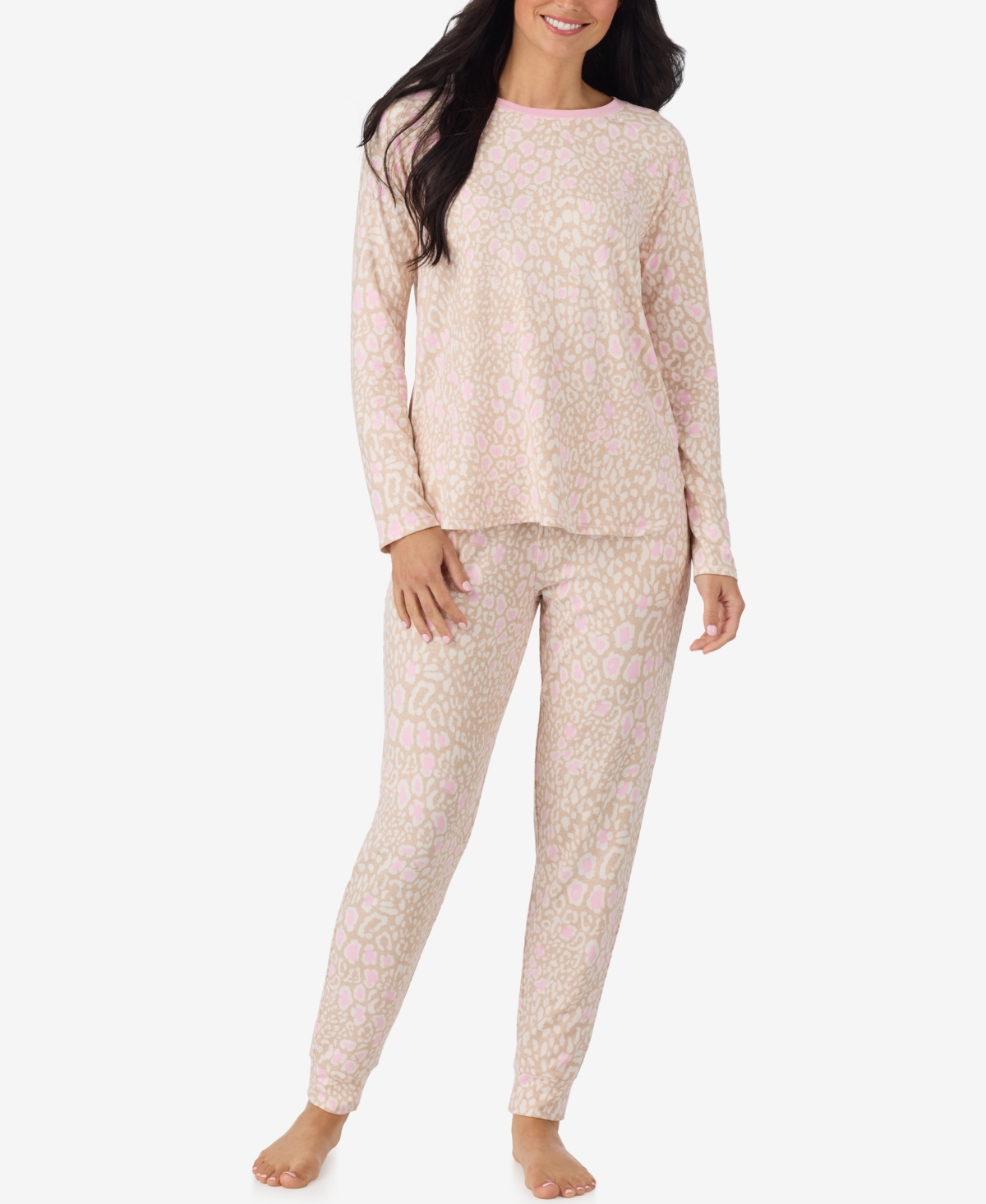 Cuddl Duds Women's Long Sleeve Scoop Neck Sweater Knit Top and Pants, 2-Piece Set
