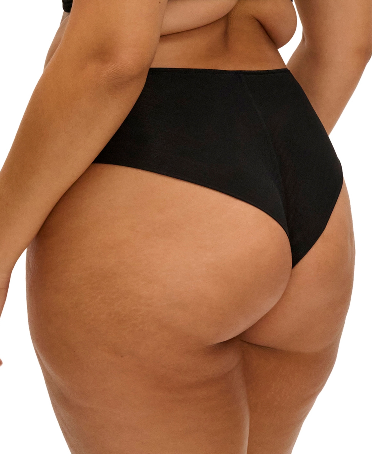 Elomi Plus Matilda High-Waisted Embroidered Mesh Panty