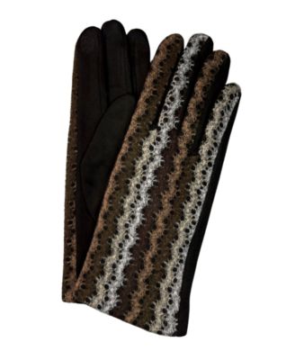 Open Weave Suede Gloves
