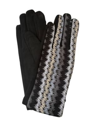 Open Weave Suede Gloves