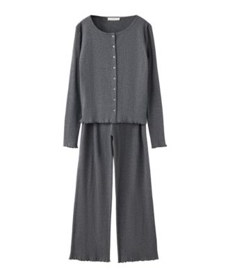 Women's Openwork-Knit Cotton Pajama Pants