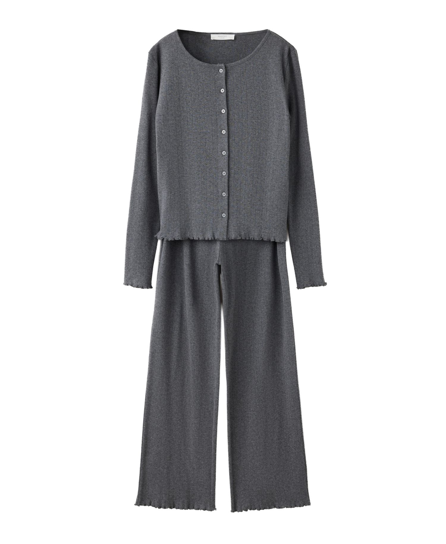 Women's Openwork-Knit Cotton Pajama Pants
