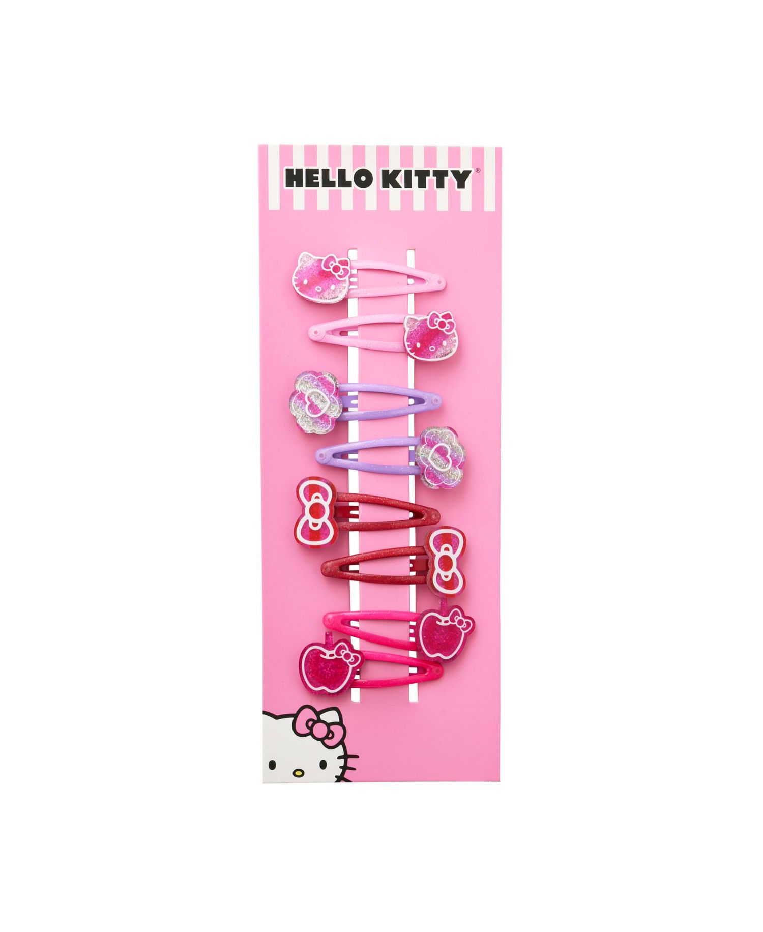 Hair Clips 8-Piece Set Official License, Snap Back Clips for Hair, Sanrio Gift