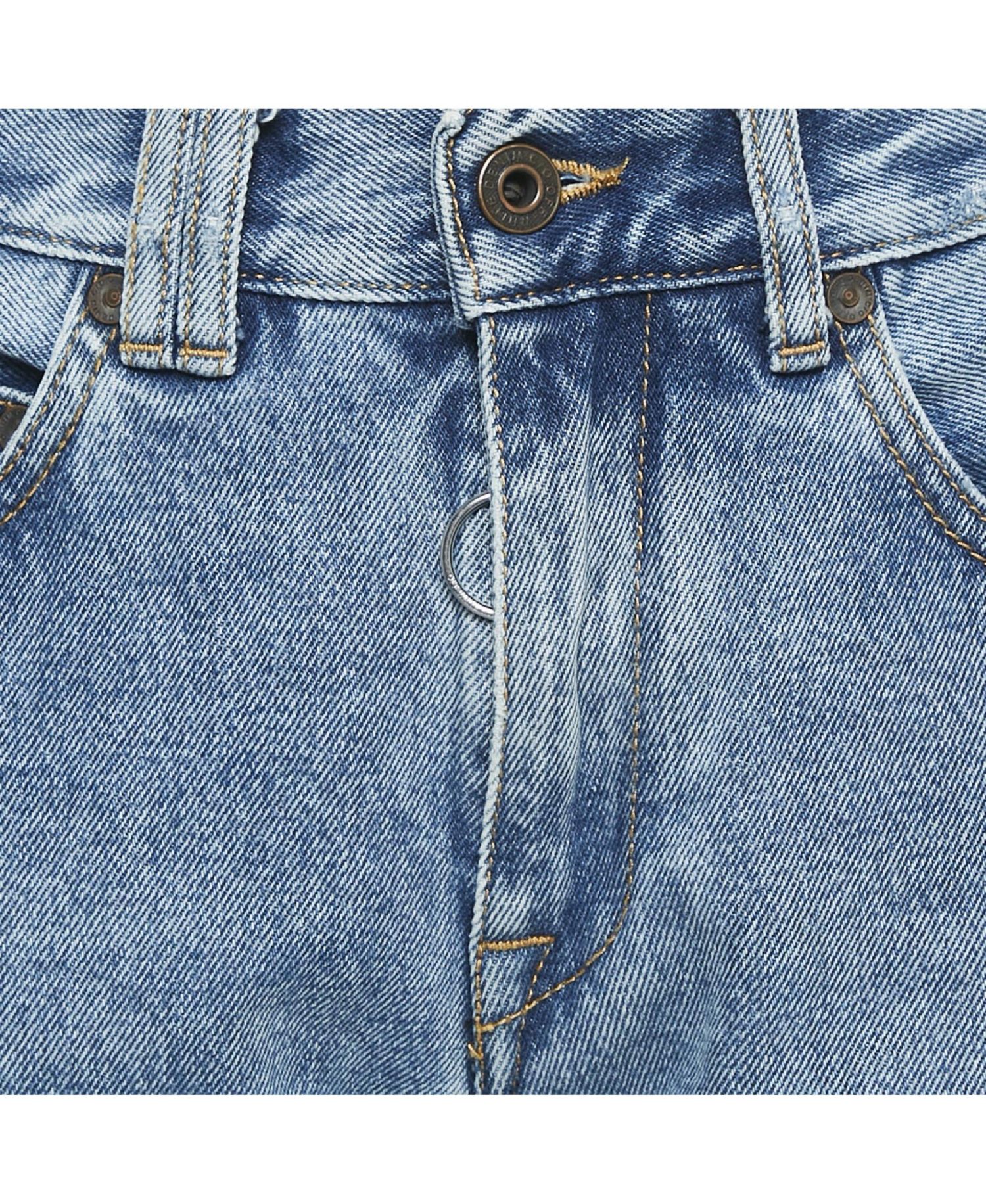 Women's Straight-Leg Distressed Mid-Rise Jeans