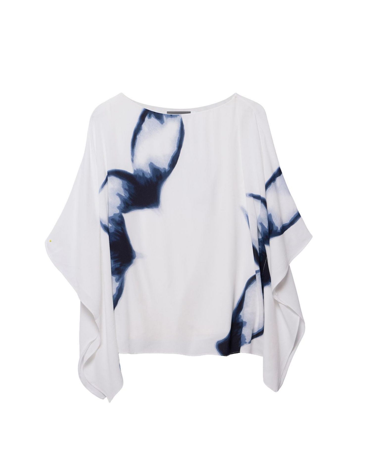 Women's Print Short-Batwing Blouse