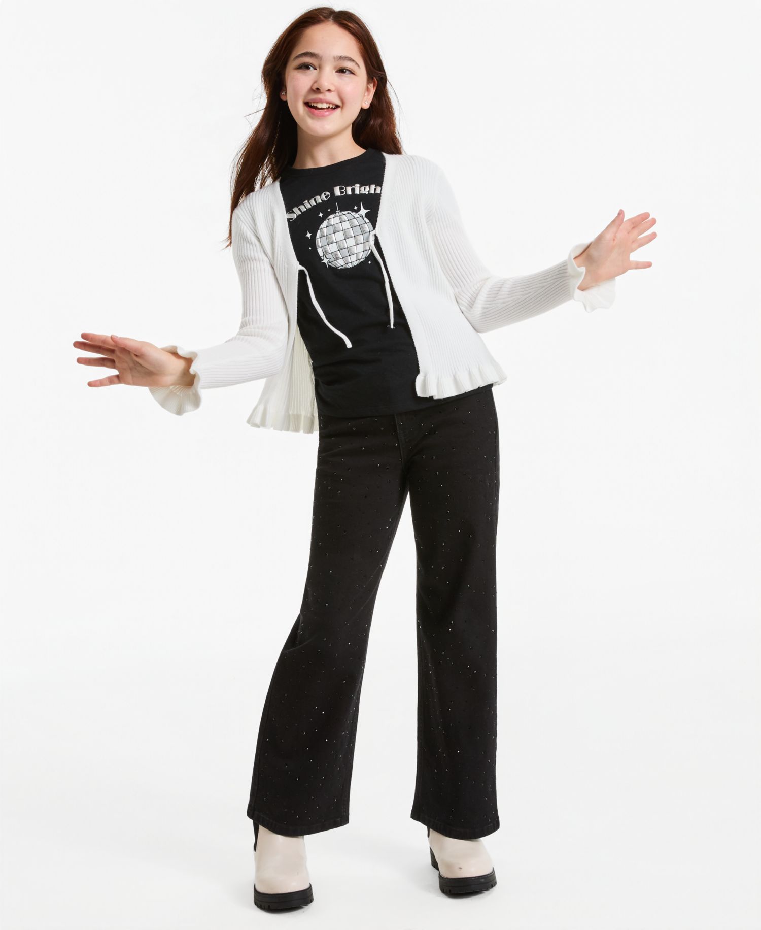 Girls' XS-XL Dreamyarn Tie-Front Cardigan