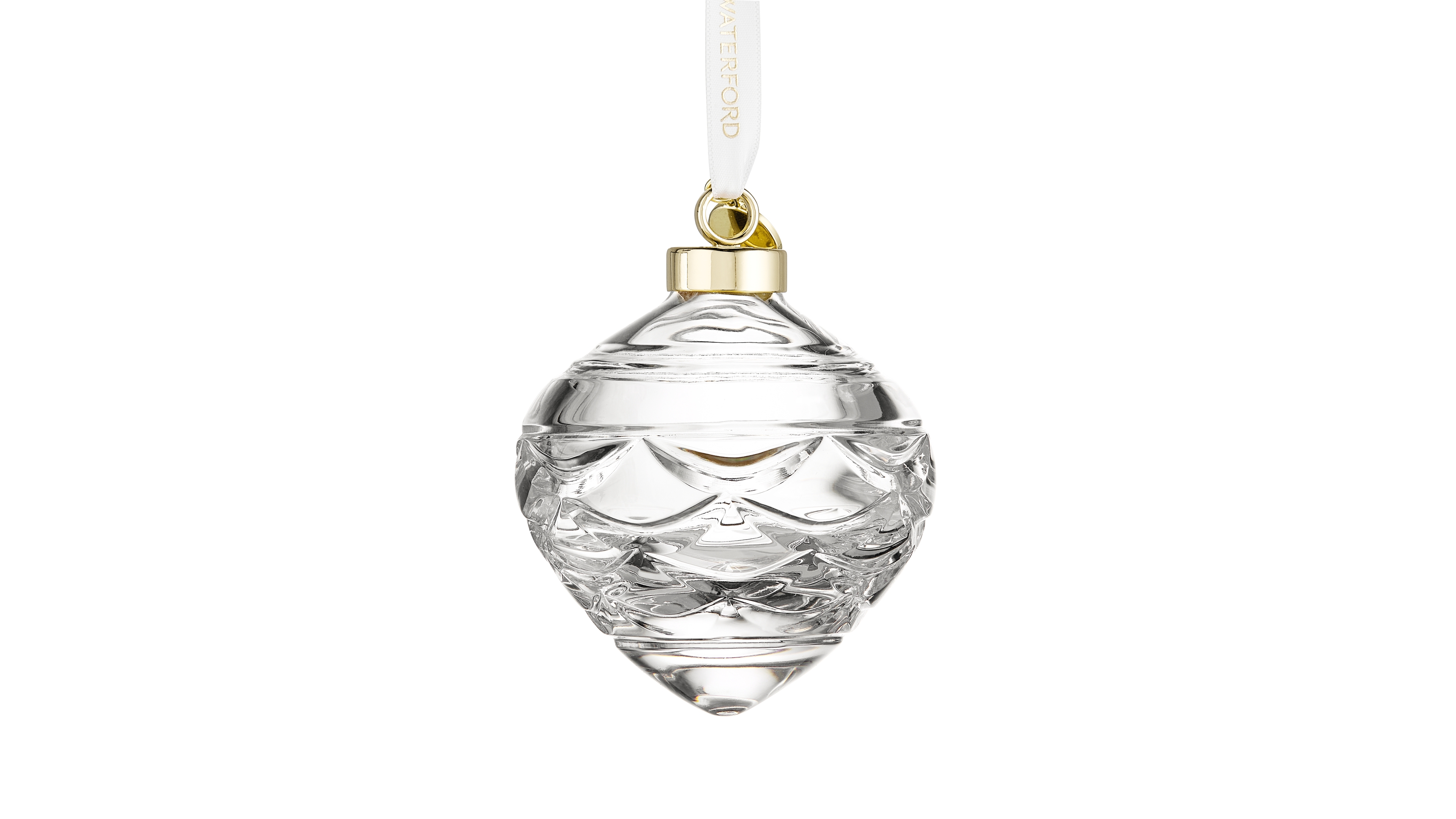 Waterford Winter Wonders Bauble Pinecone Crystal Ornament