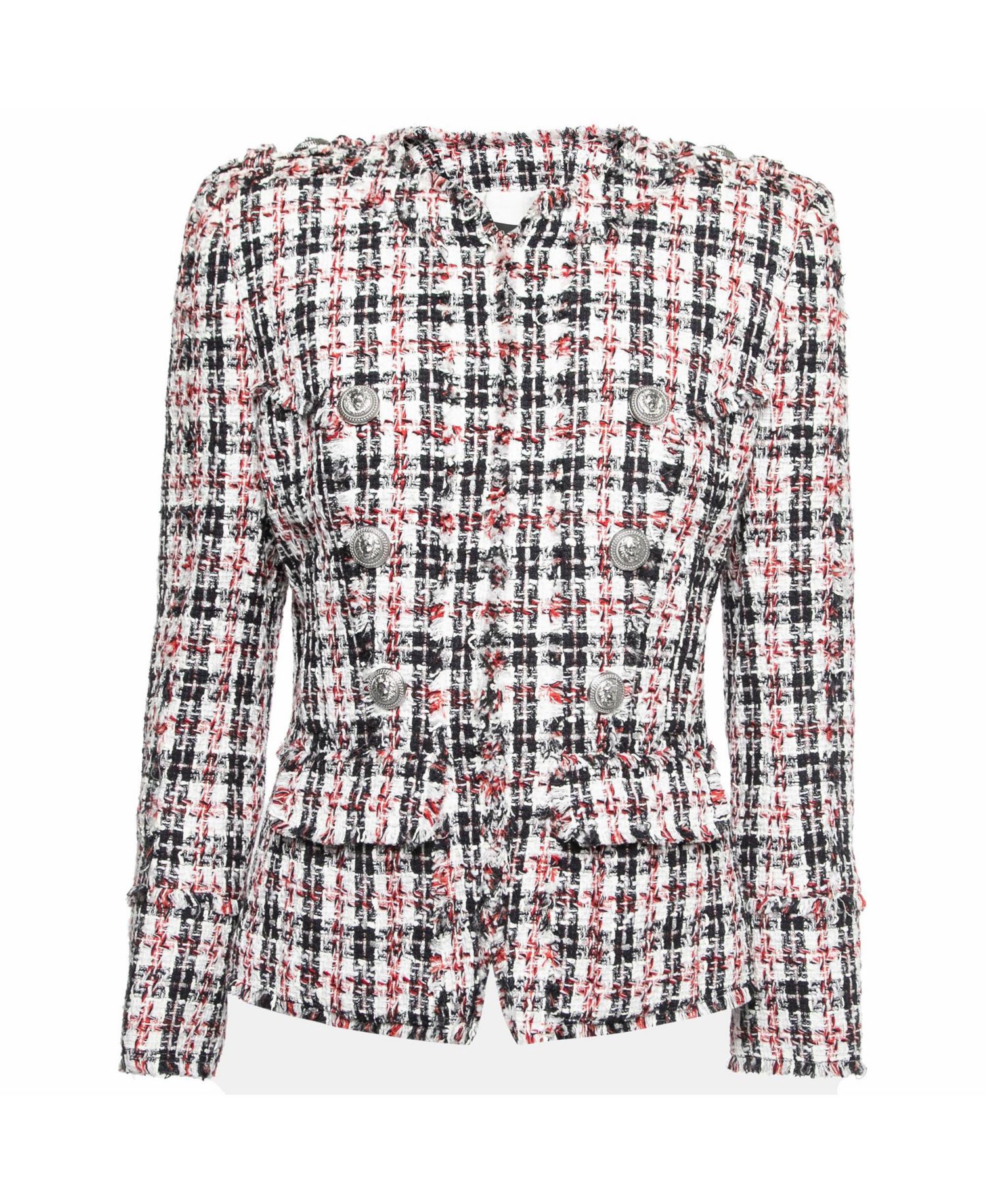 Women's Tweed Button Embellished Jacket