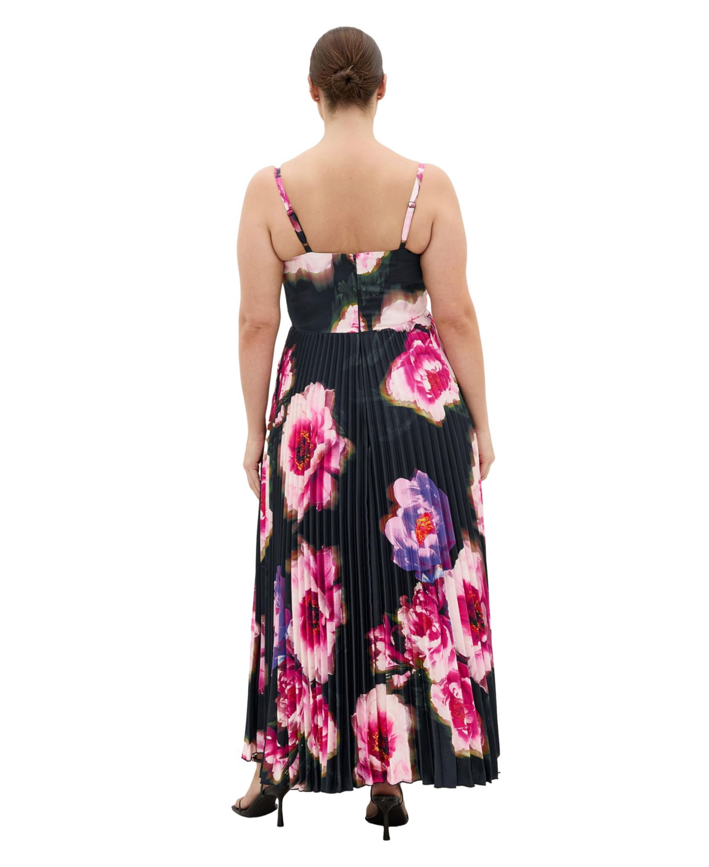 Женское платье CITY CHIC Ariana Print Pleat Maxi, цвет: Розовый — фото 2