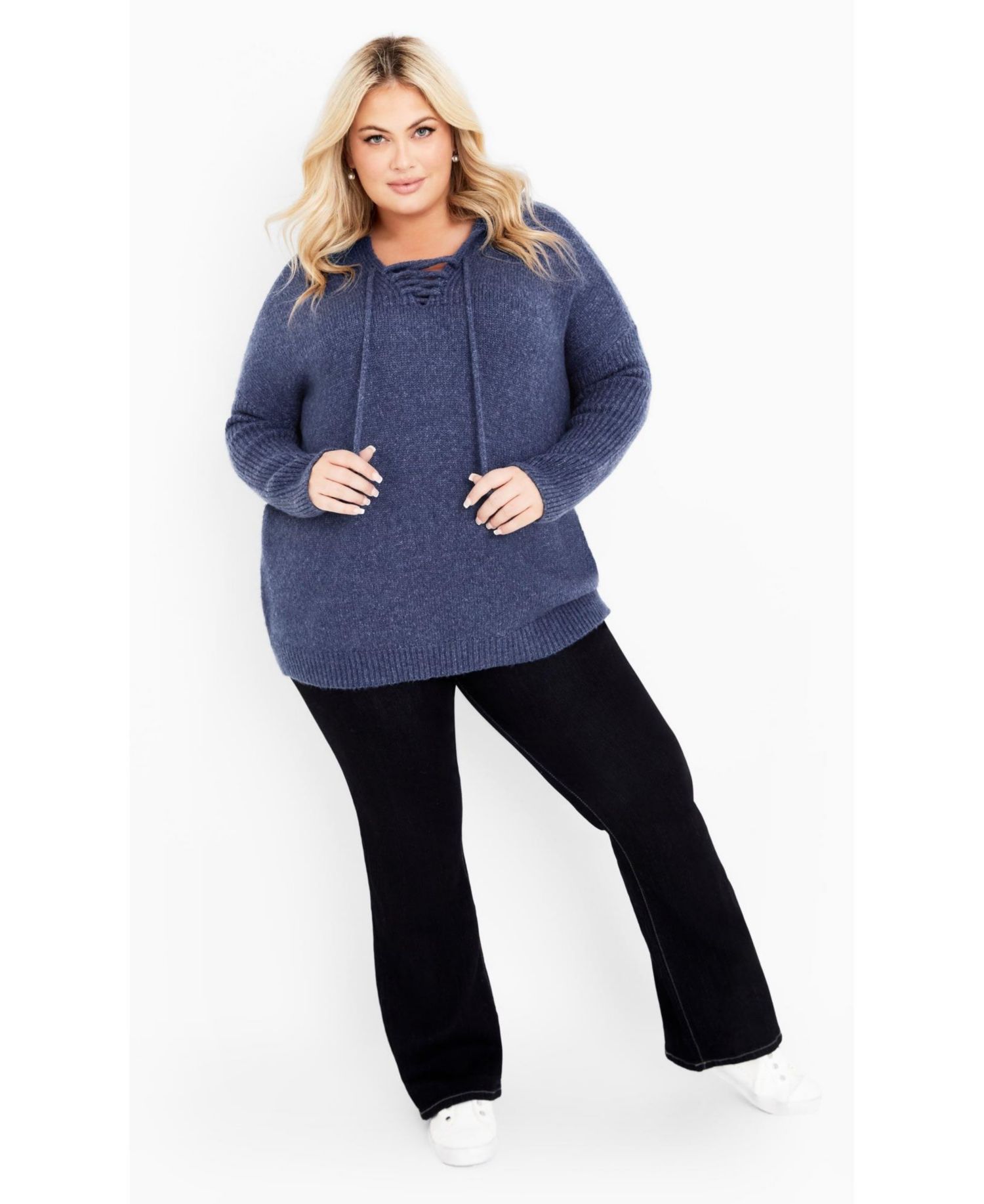 Women's Plus Size Rory Laceup Sweater