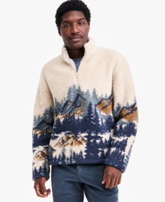 Men's Quarter-Zip Sherpa Fleece Pullover
