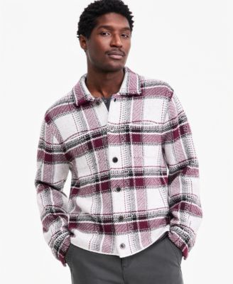 Men's Connor Plaid Long-Sleeve Shirt Jacket
