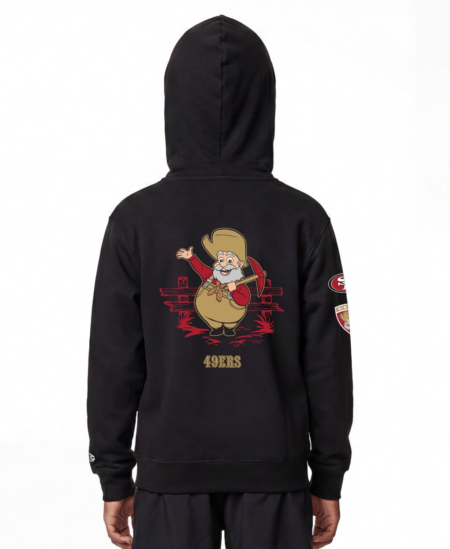 Детское худи Champion Black San Francisco 49ers Disney X Champion Full-Zip — фото 5