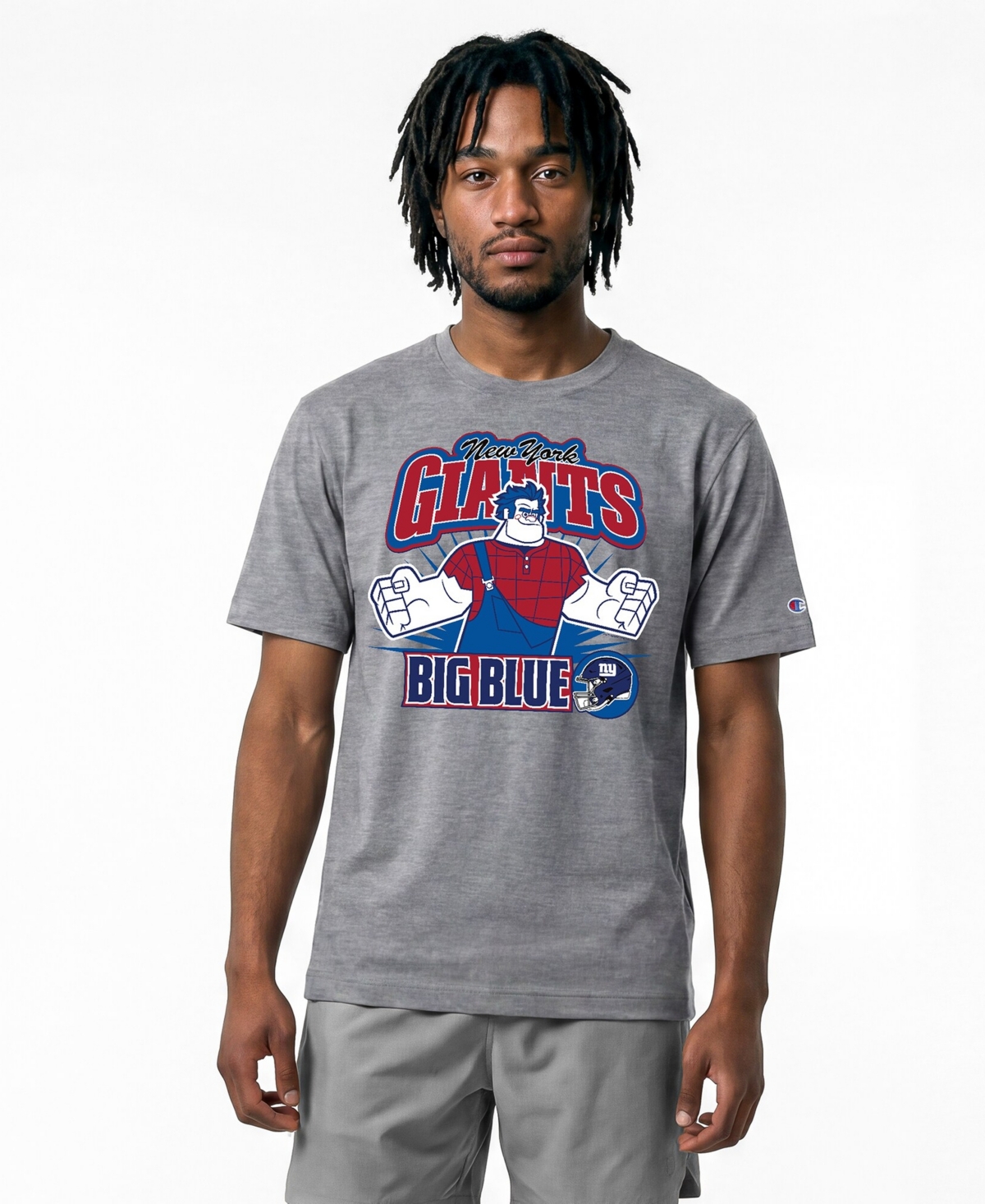 Champion Men's Gray New York Giants Disney X All Star T-Shirt