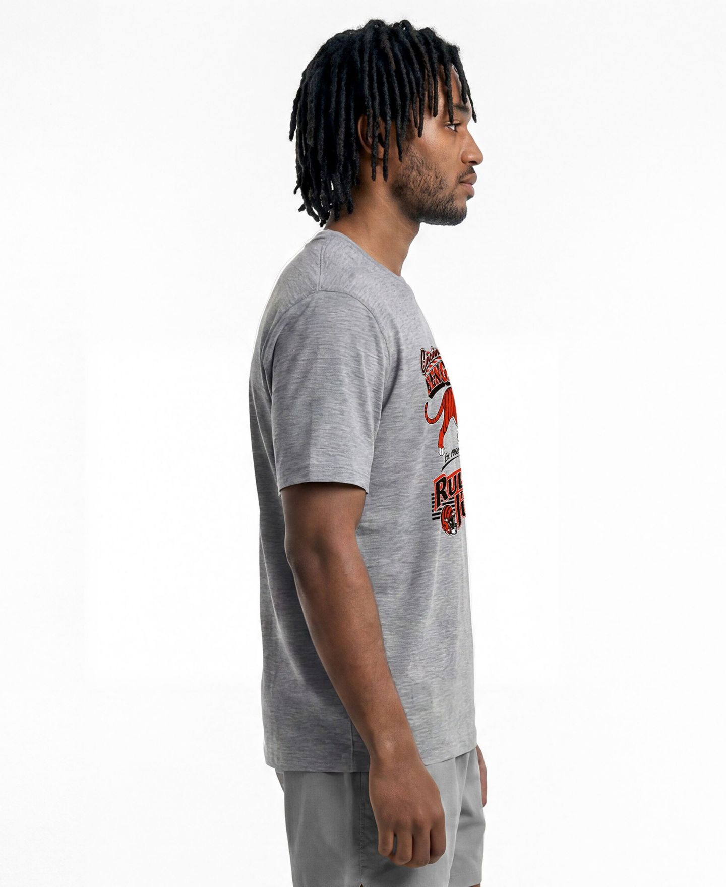 Мужская футболка Champion Gray Cincinnati Bengals Disney X Champion All Star — фото 4