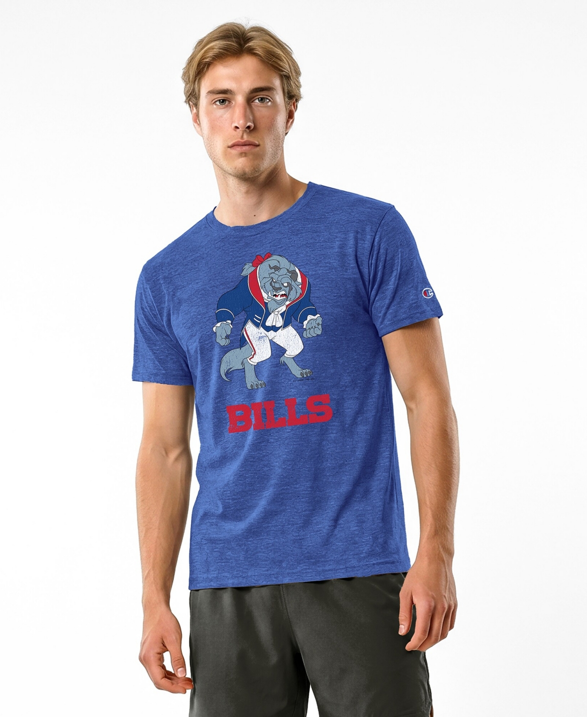 Champion Men's Royal Buffalo Bills Disney X Tri-Blend T-Shirt