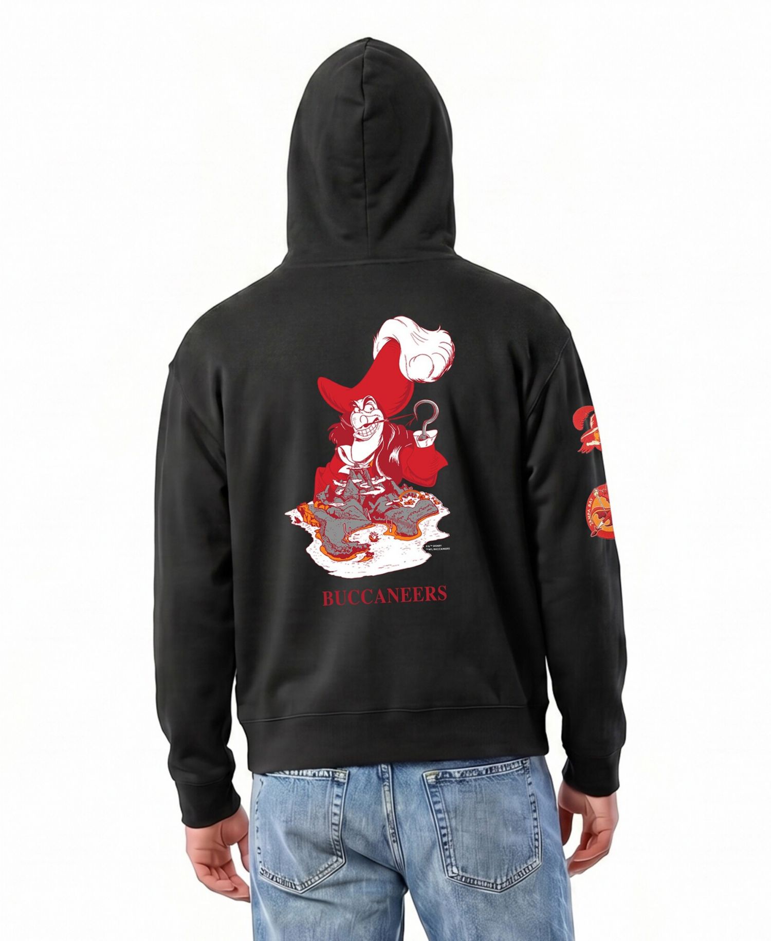 Men's Black Tampa Bay Buccaneers Disney X Champion All Star Full-Zip Hoodie