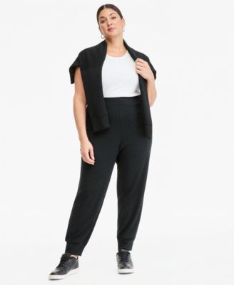 Plus Size Studded Jogger Sweatpants