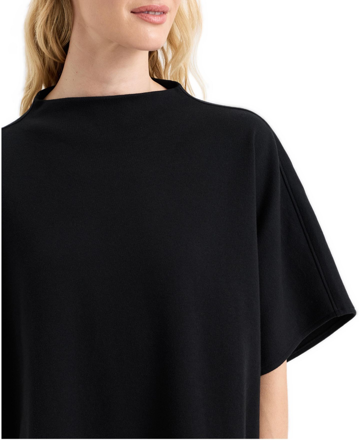 Женский топ Pact Organic Cotton Roam Capelet, цвет: Чёрный — фото 3