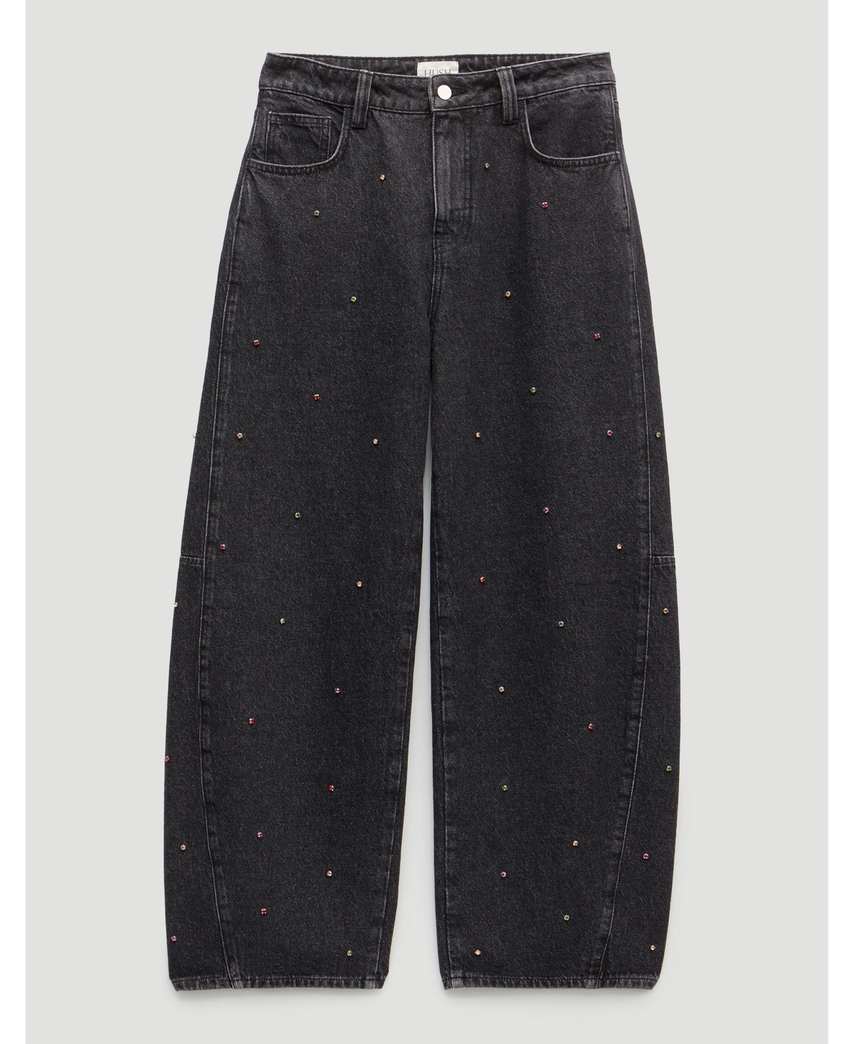 Hush Women's Bree High-Waisted Barrel-Leg Relaxed-Fit Jeans