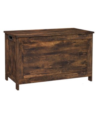 Wooden Chest Trunk Bench with Storage for Entryway and Living Room