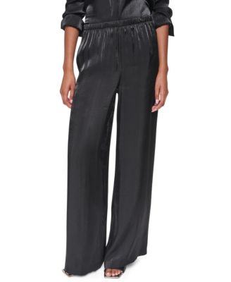 Women's East River Shine Wide Leg Pull-on Satin Pants