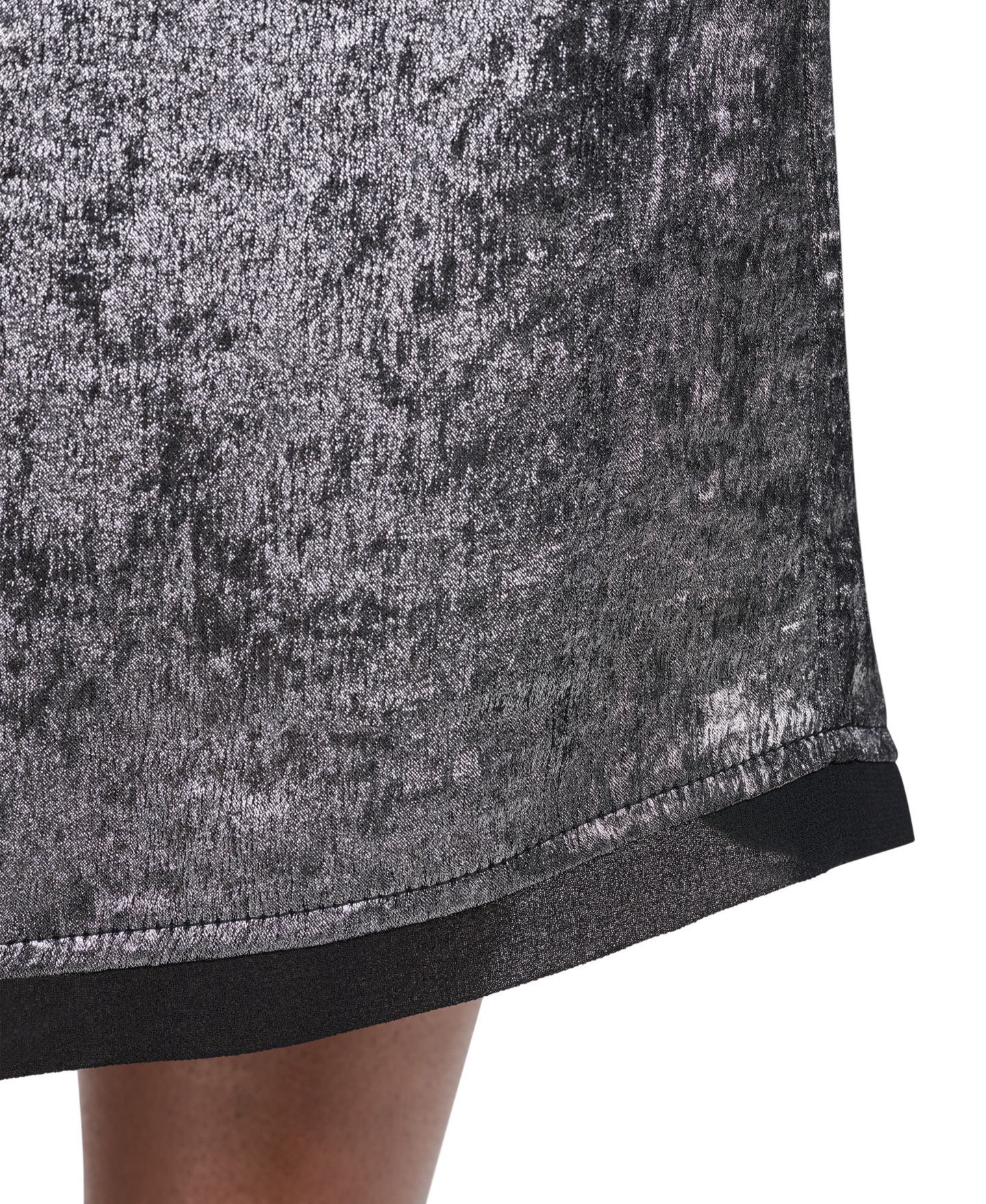 Женская юбка DKNY Metallic A-Line Midi, цвет: Графитовый металлик — фото 6