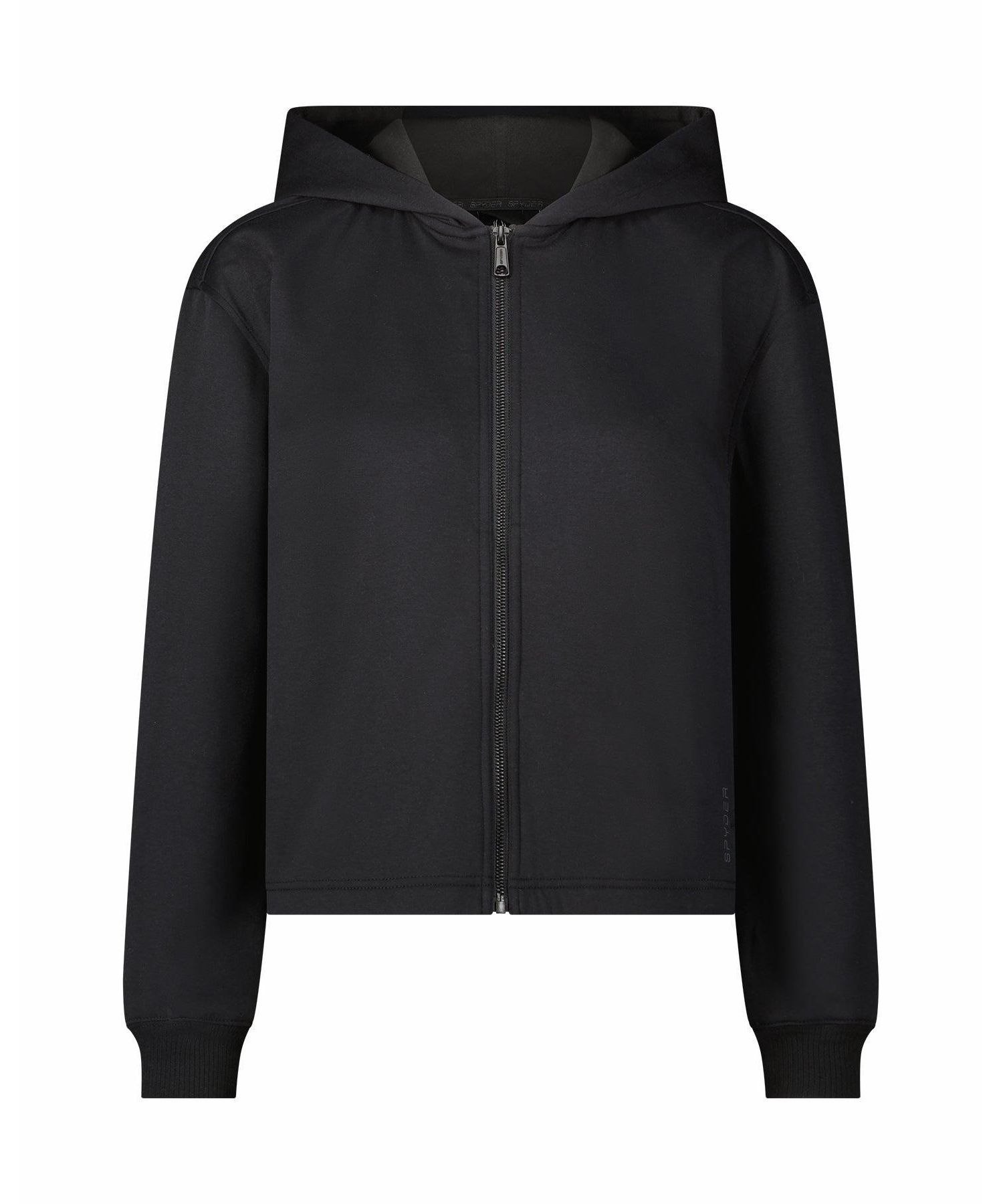 Women's Juniper Full-Zip Cropped Scuba-Knit Hoodie