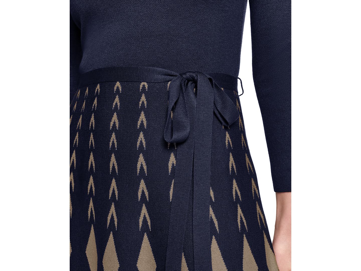 Женское платье Jessica Howard 3/4 Sleeve Fit & Flare, цвет: Тёмно-синий — фото 4
