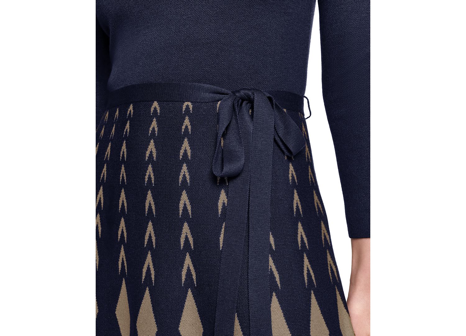 Women's 3/4 Sleeve Fit & Flare Dress
