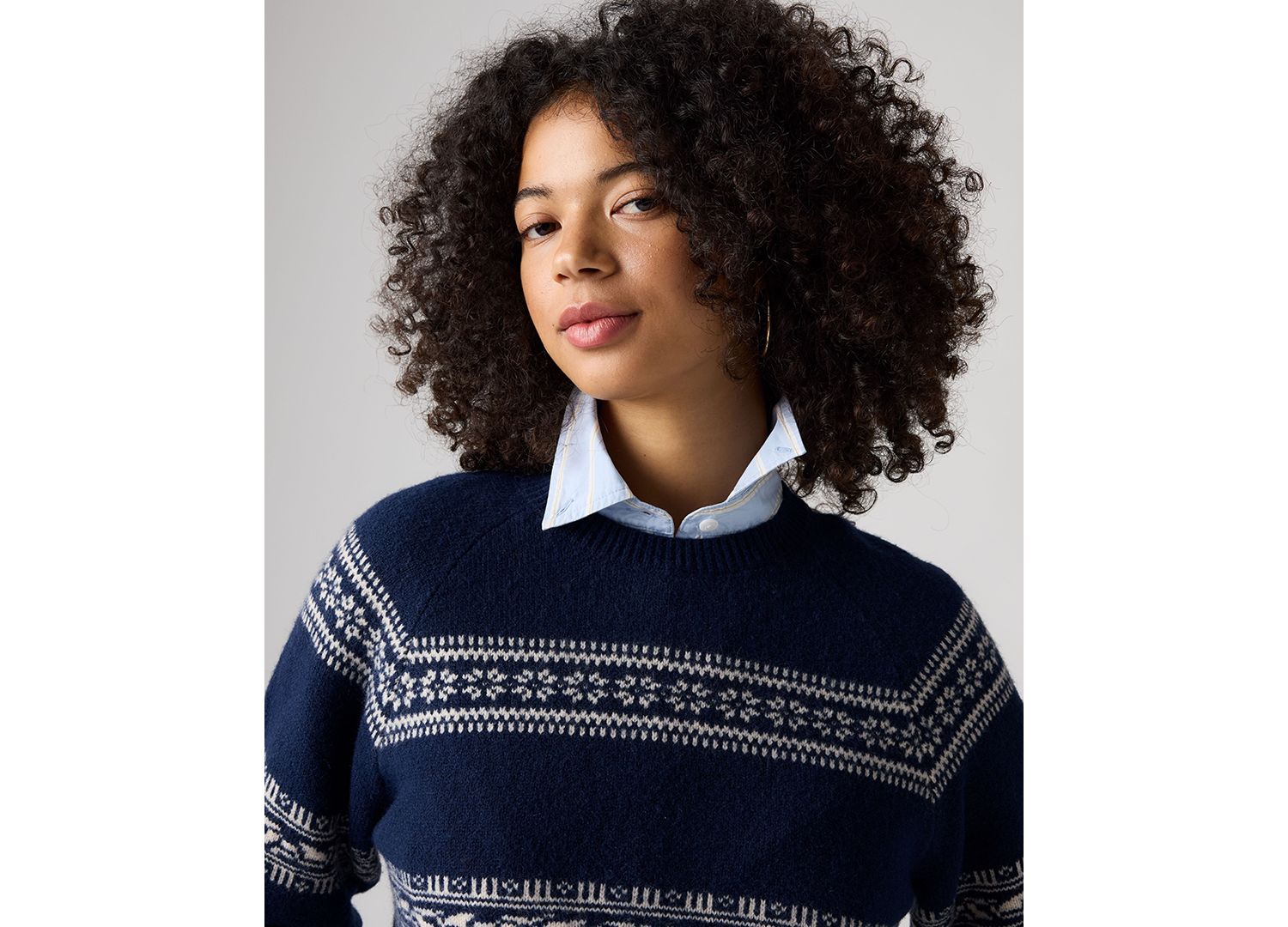 Women's Jolie Fair Isle Wool-Blend Crewneck Sweater