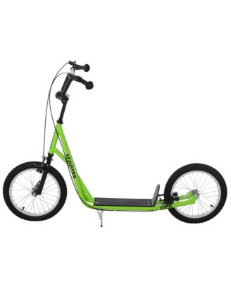Teen Scooter 16" Inflatable Rubber Wheels with Adjustable Handlebars and Anti-Slip Deck, 220 lbs. Capacity, Ages 5+