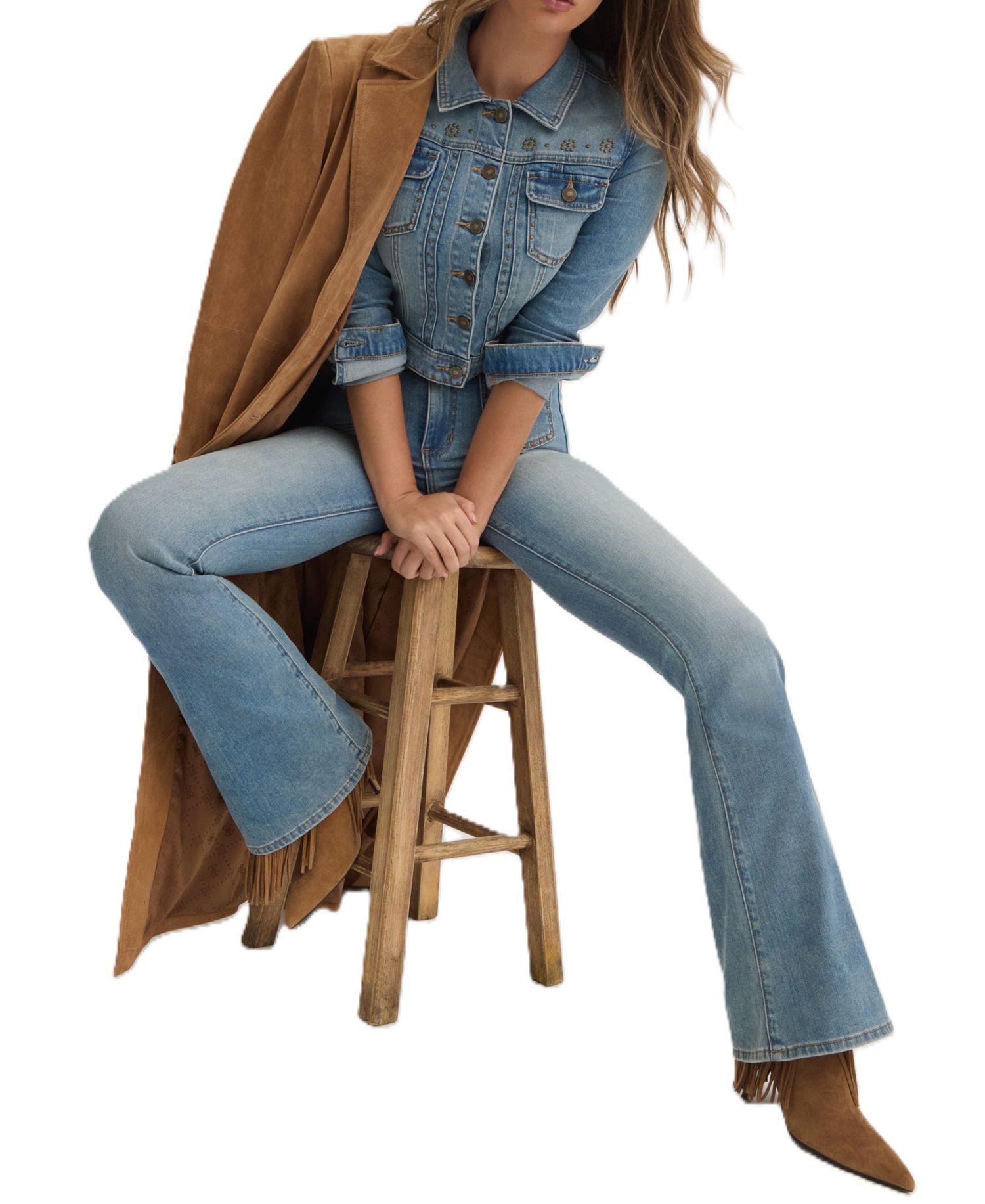 Women's Belle High-Rise Flare Stretch Jeans