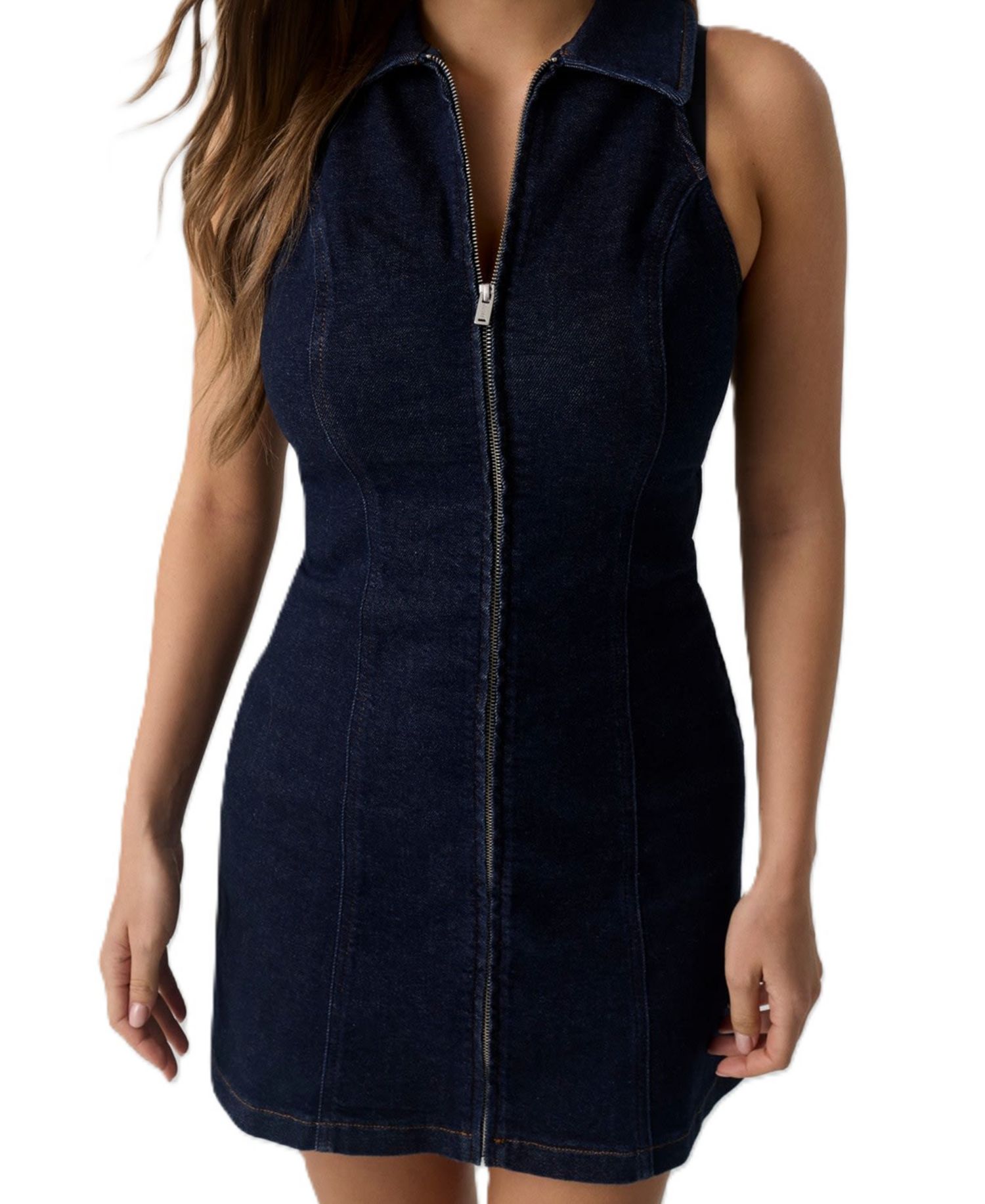 Women's Lais Denim Mini Fit-and-Flare Dress