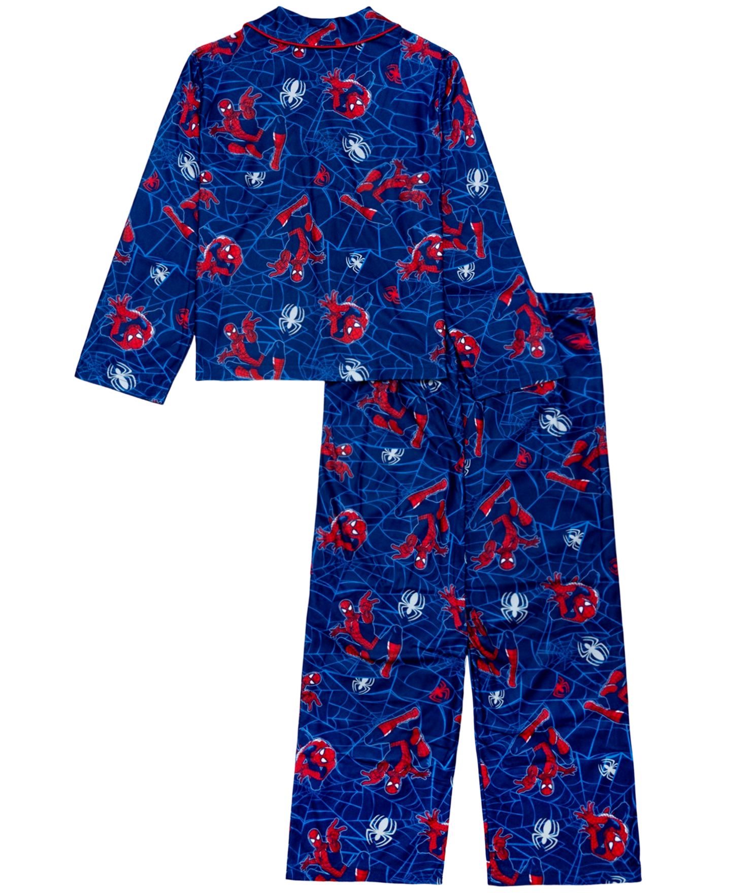 AME Boys' 4-20 Spider-Man Spider Hero Long-Sleeve Pajama Top and Pants, 2-Piece Set, цвет: Разноцветный — фото 2