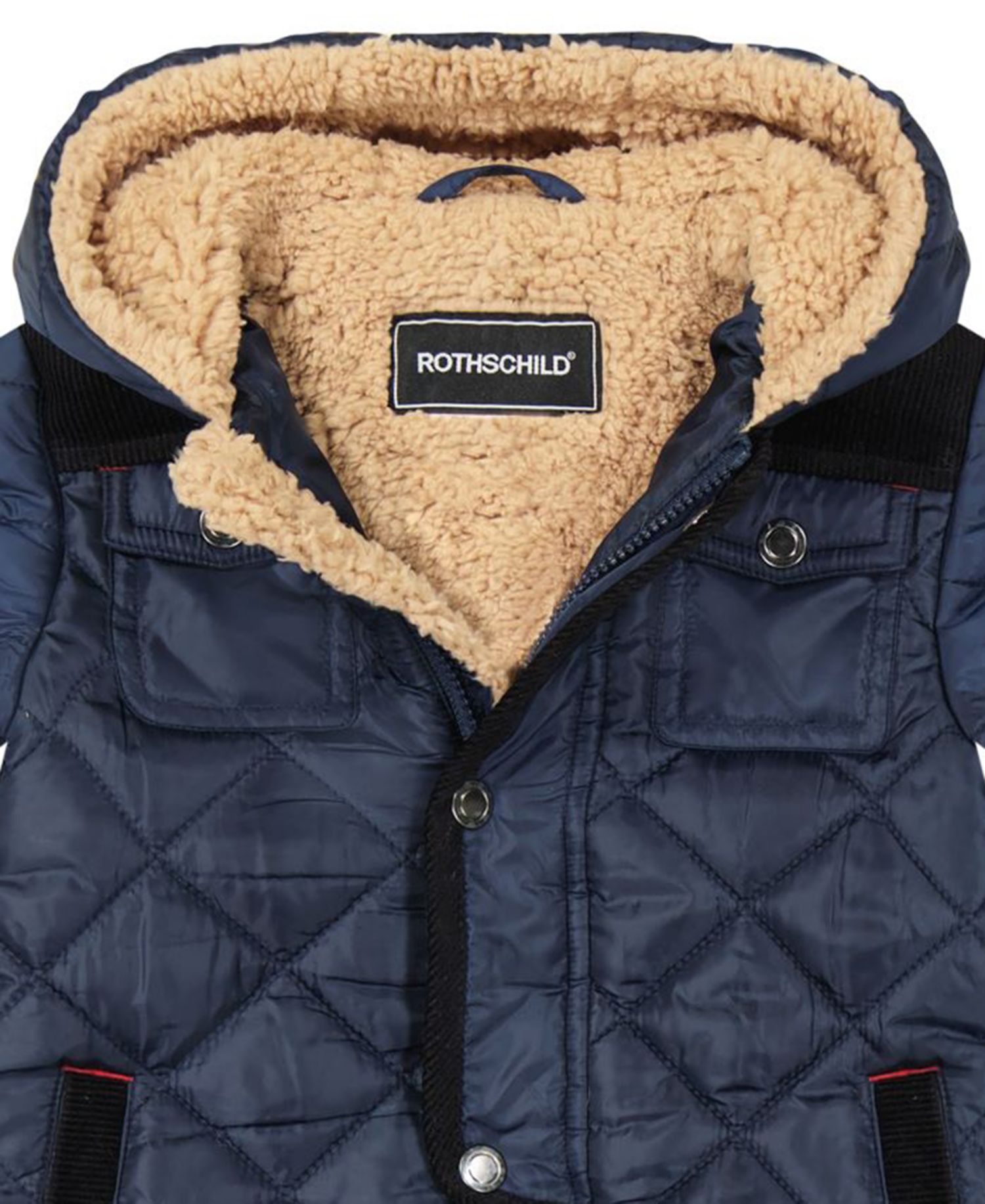 Baby Boys' Barn Quilt Quilted Sherpa-Lined One-Piece Snowsuit