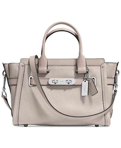 COACH Swagger 27 in Pebble Leather