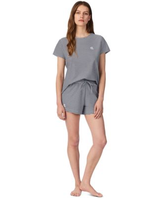 Women's 2-Piece Cotton Tee and Boxer Set